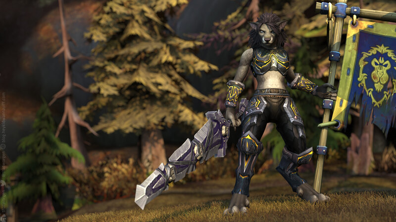 Lion-like Character with Weapon