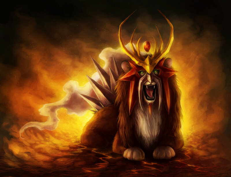 Lion-like Creature with Crown