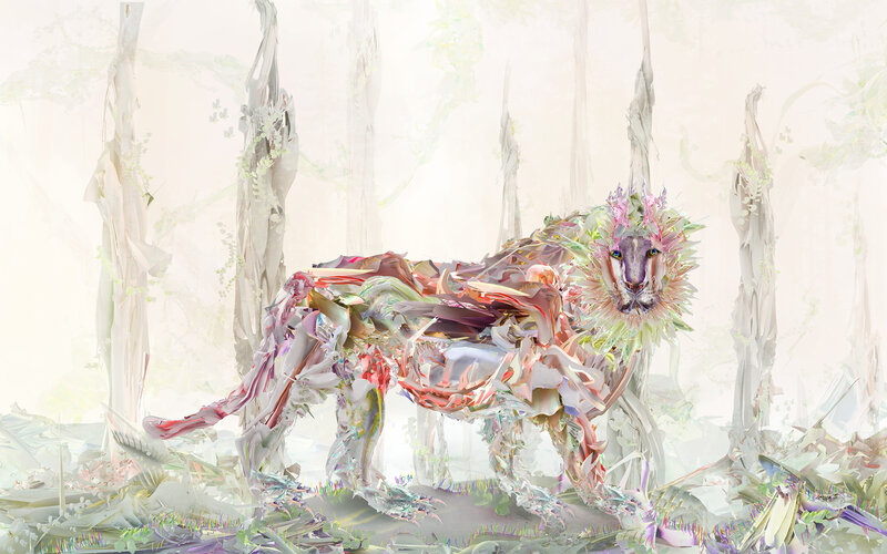 Lion Made of Fragments
