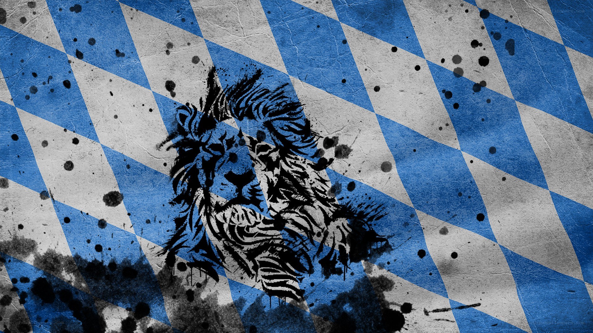 lion on bavarian flag
