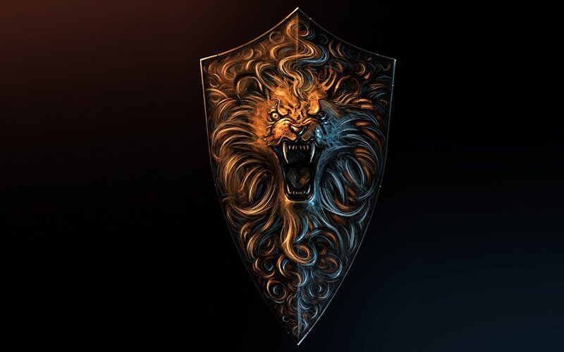 Lion on Shield