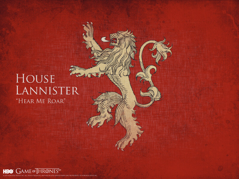 Lion Rampant on Red — Dramatic