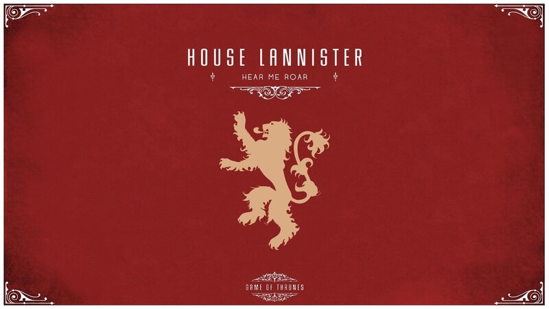 Lion Sigil on Red — Dramatic