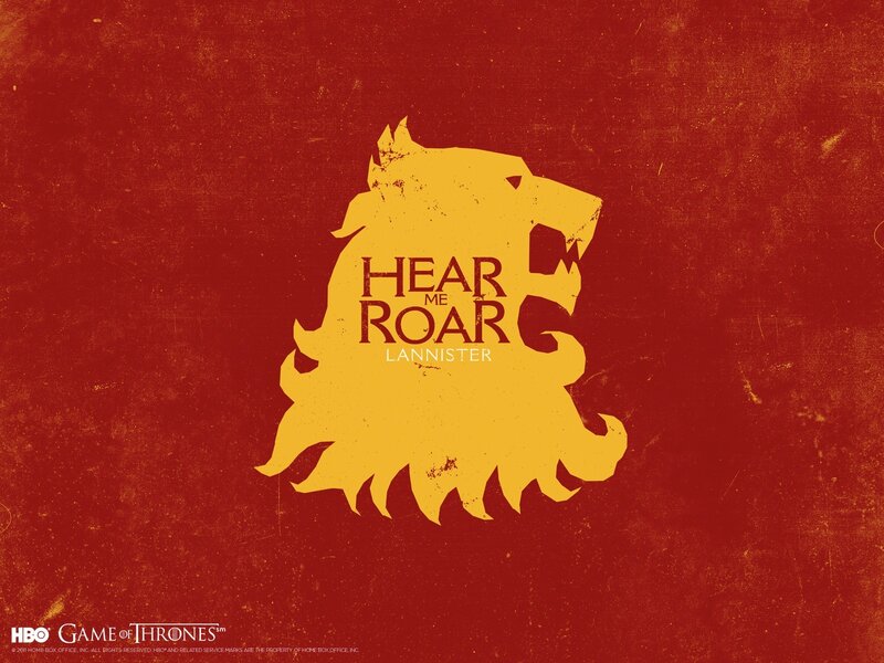Lion Silhouette — Red, Dramatic
