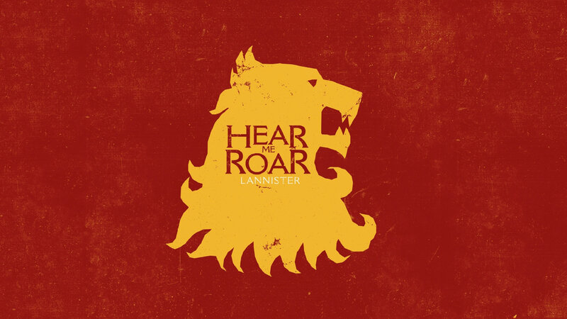 Lion Silhouette — Red, Dramatic, Vector Art
