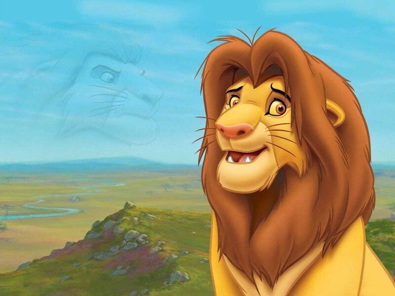 Lion Standing on Hill