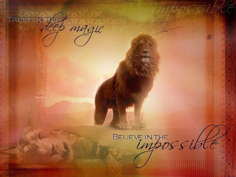 Lion Standing on Rock — Orange
