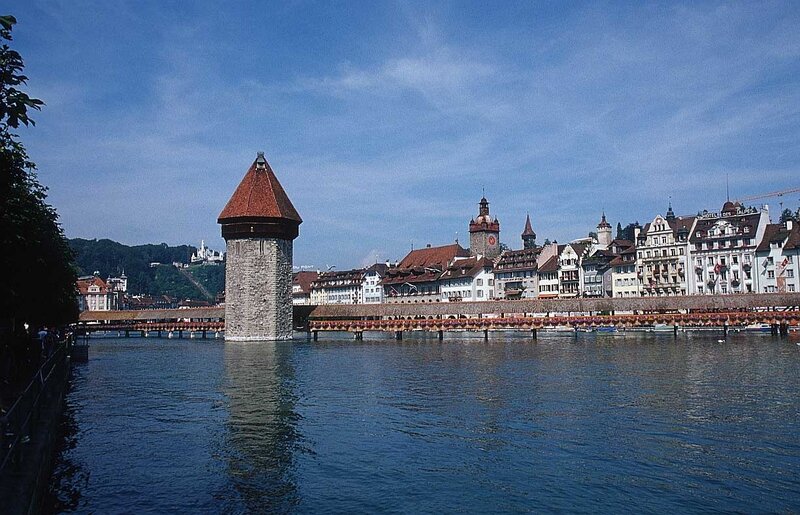 Lion Tower and Chapel Bridge