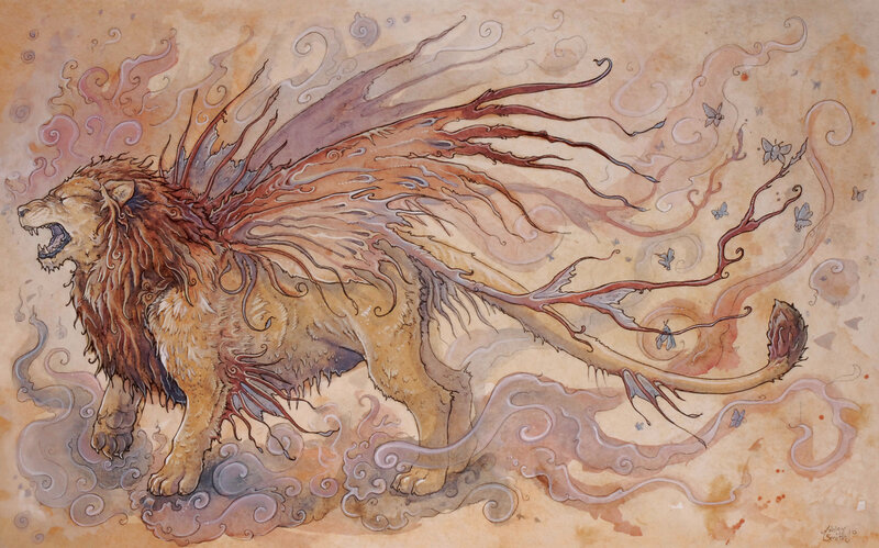 Lion with Winged Mane