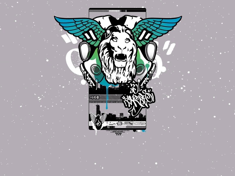 lion with wings graphic
