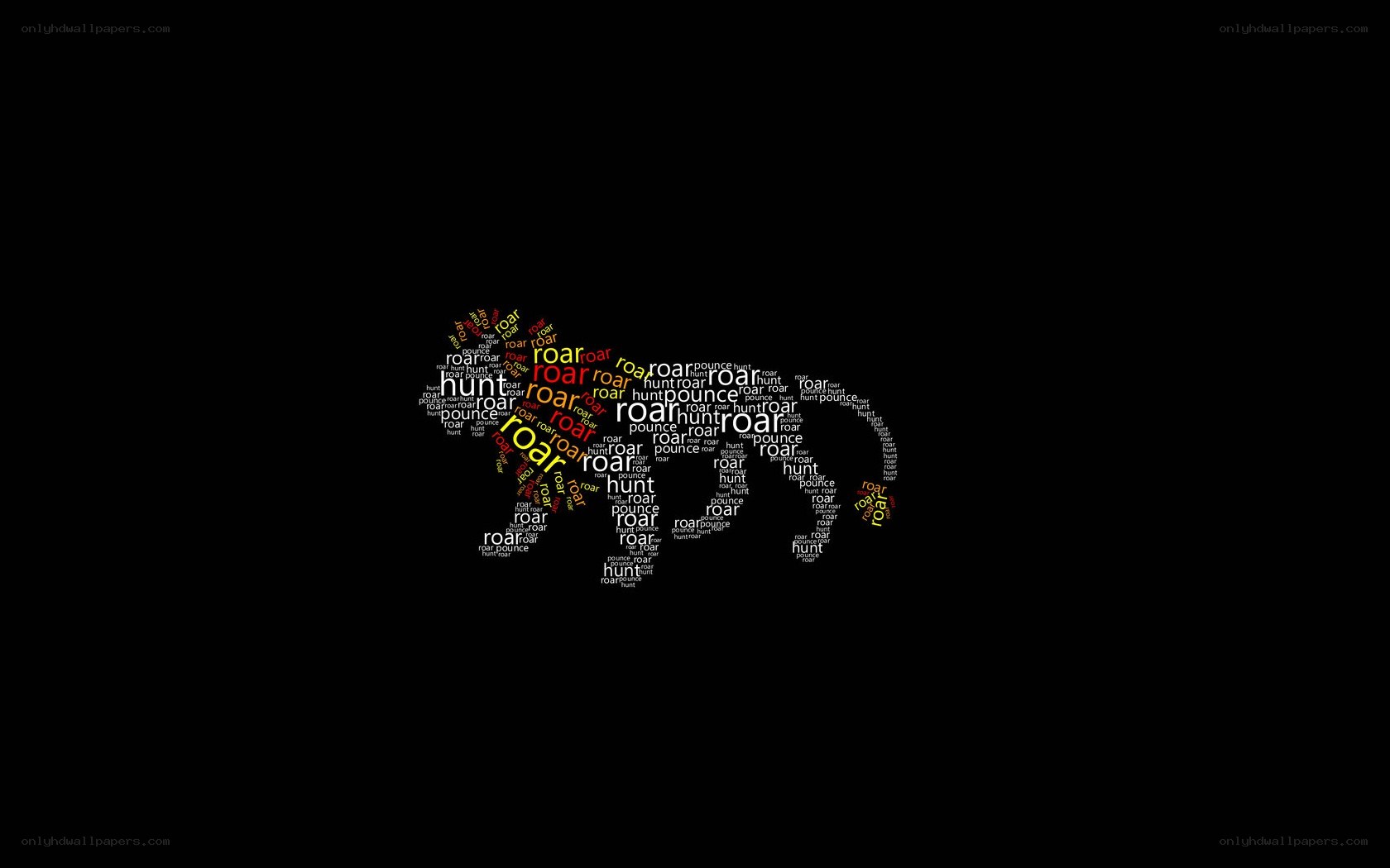lion word art design