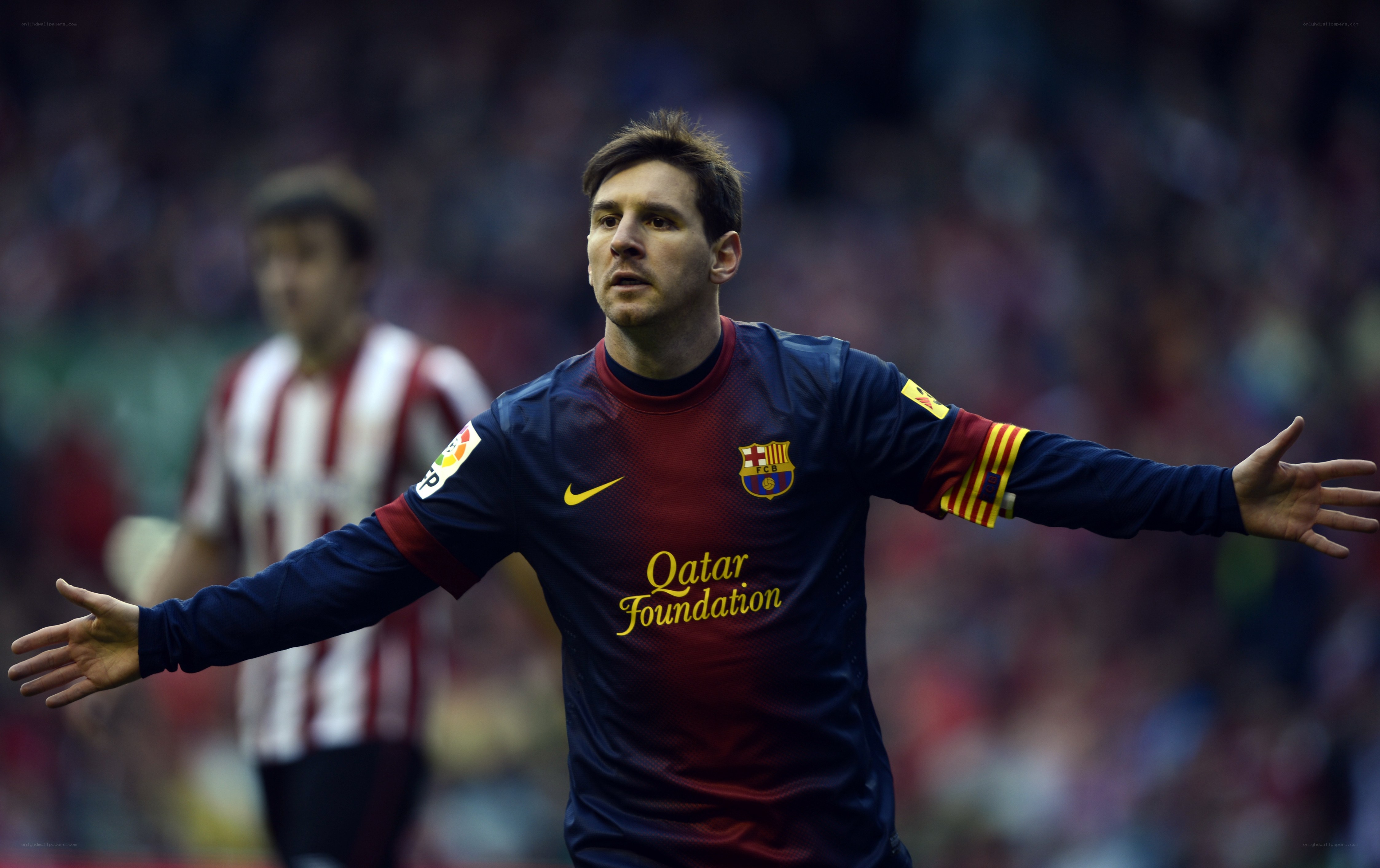 Lionel Messi celebrating