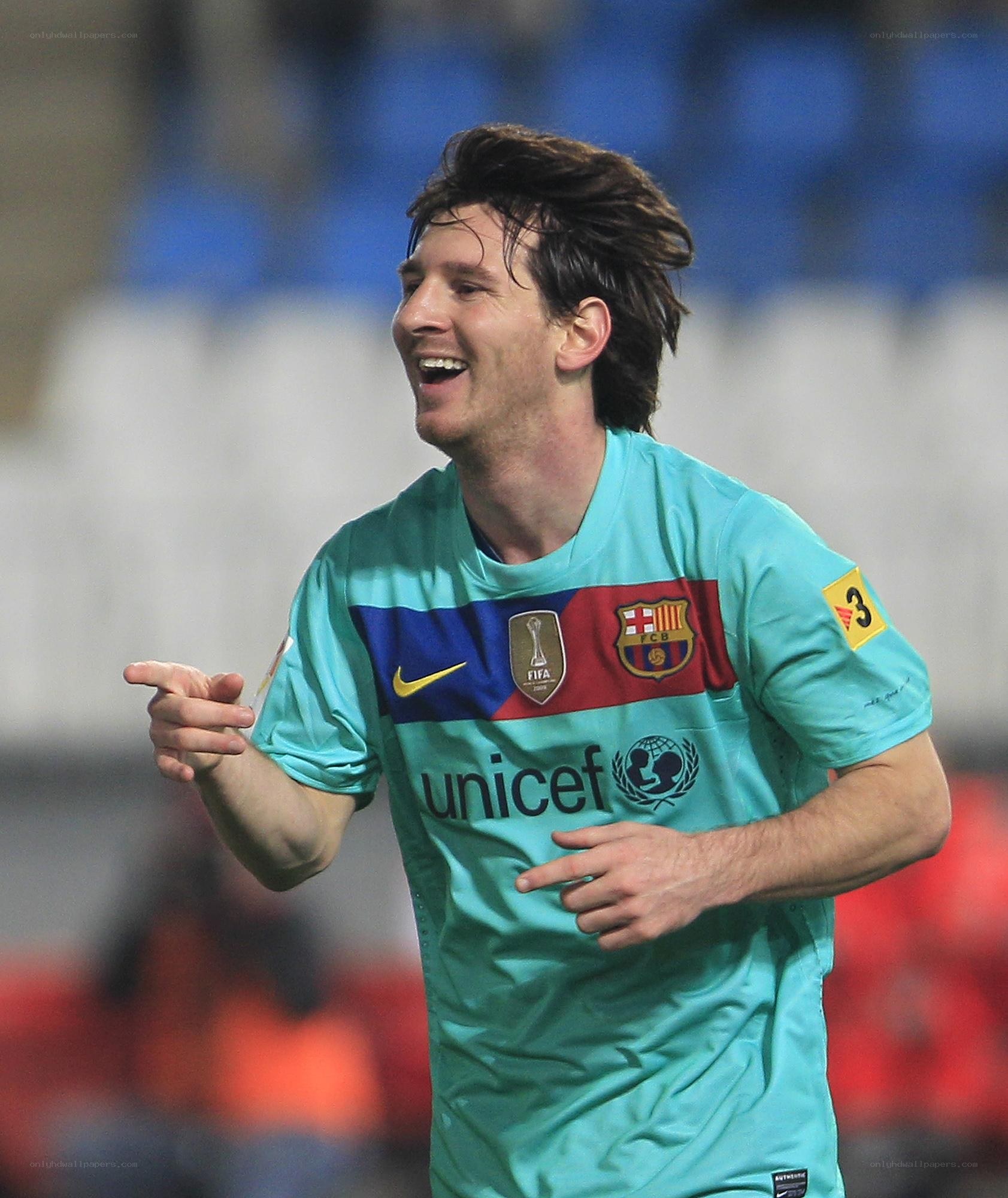 Lionel Messi celebrating
