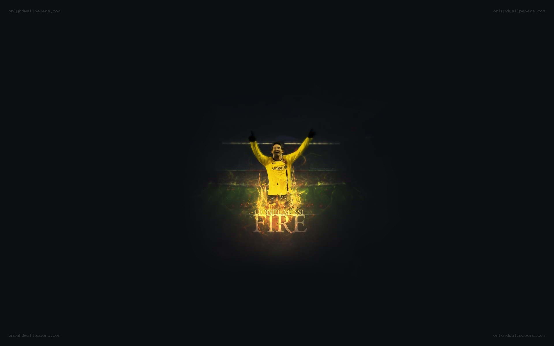 Lionel Messi celebrating