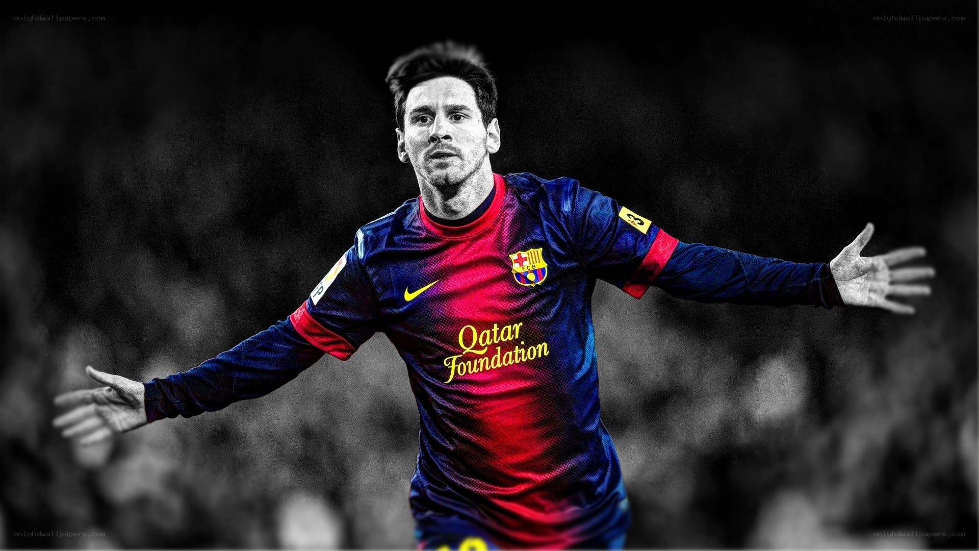 Lionel Messi celebrating