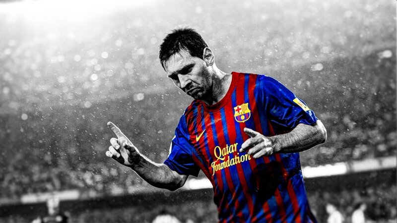 Lionel Messi celebrating