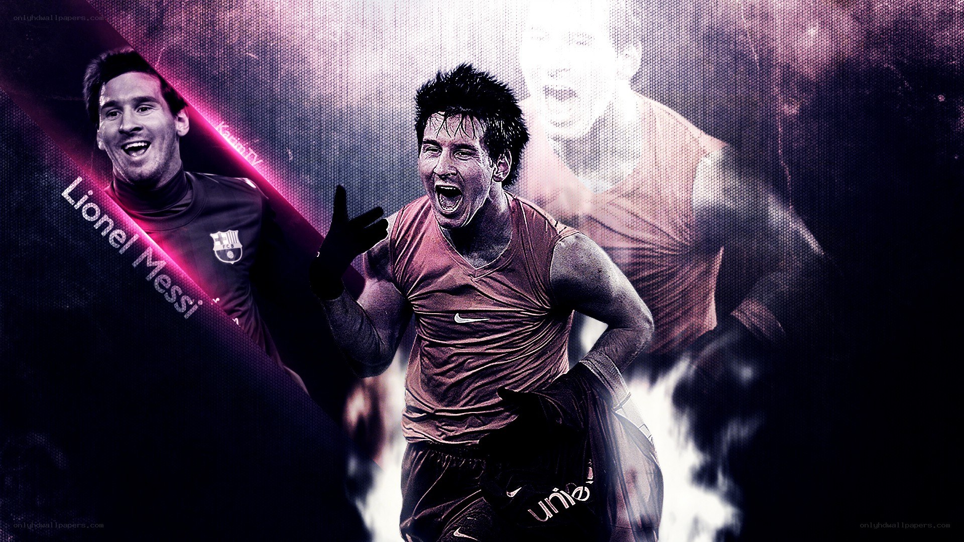 Lionel Messi celebration collage