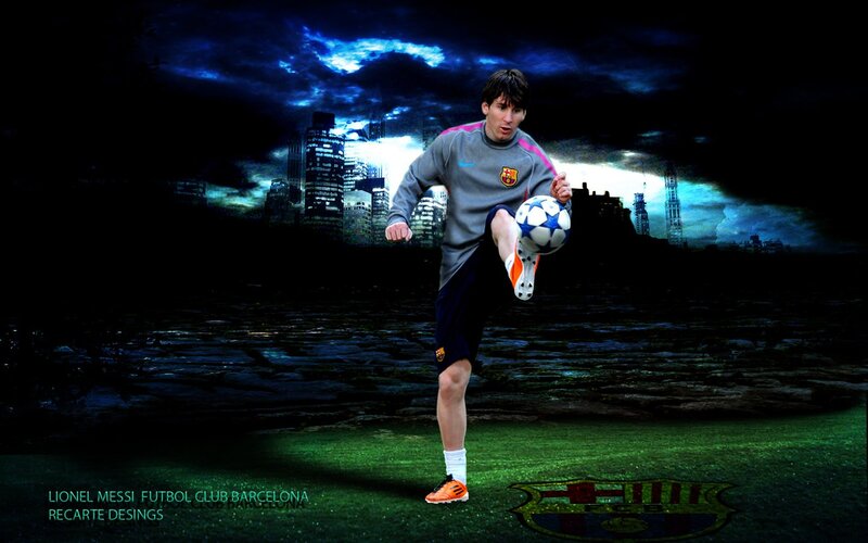 Lionel Messi football action
