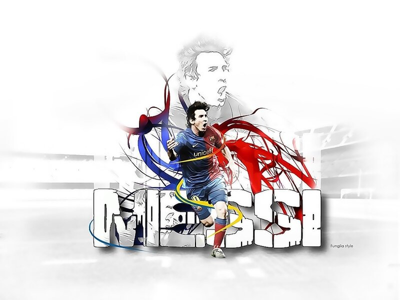 Lionel Messi football art