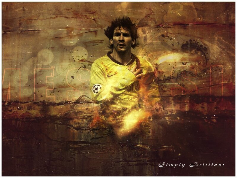 Lionel Messi football art