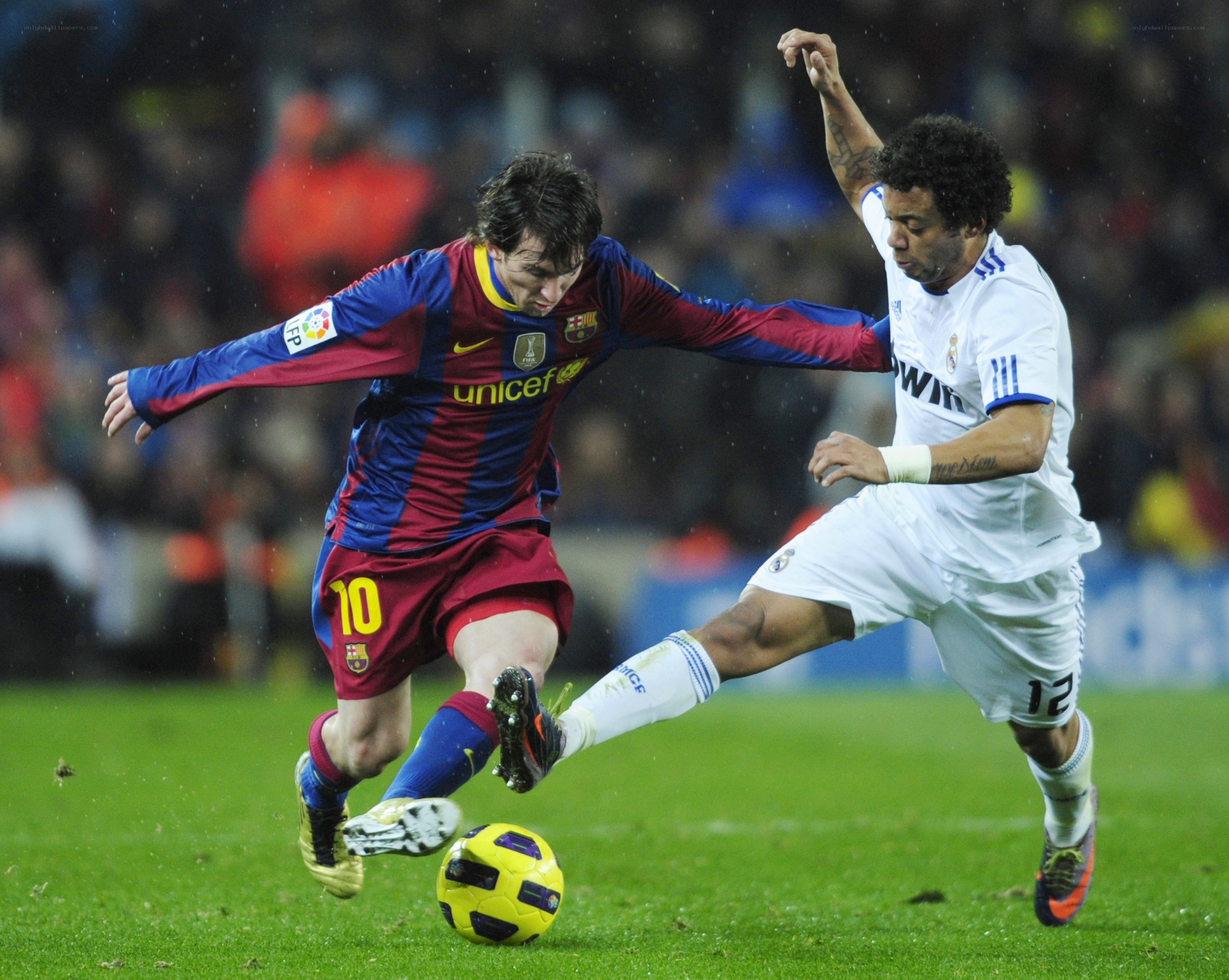 Lionel Messi in action