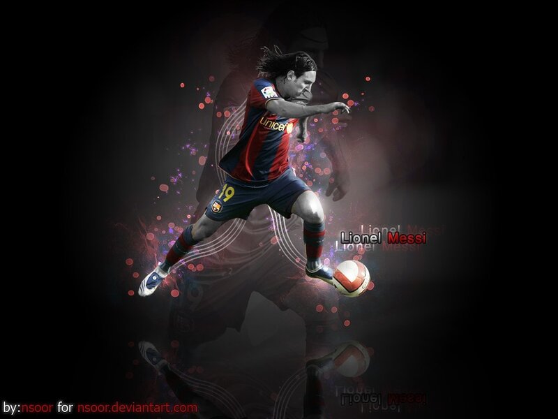 Lionel Messi in action