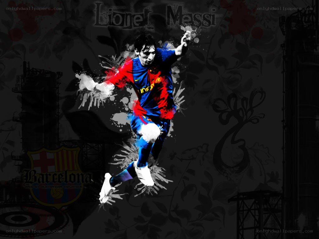 Lionel Messi in action