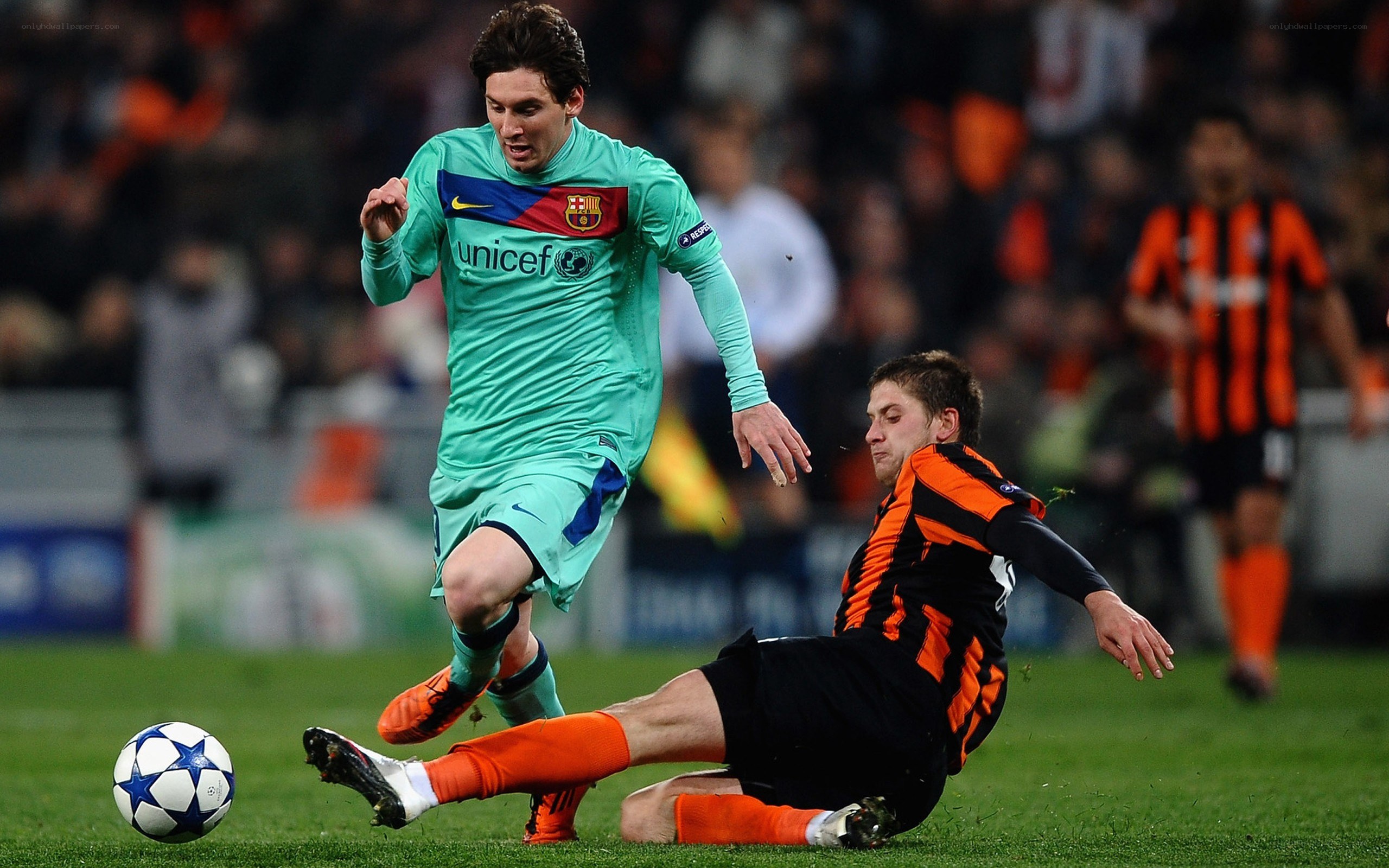 Lionel Messi in action