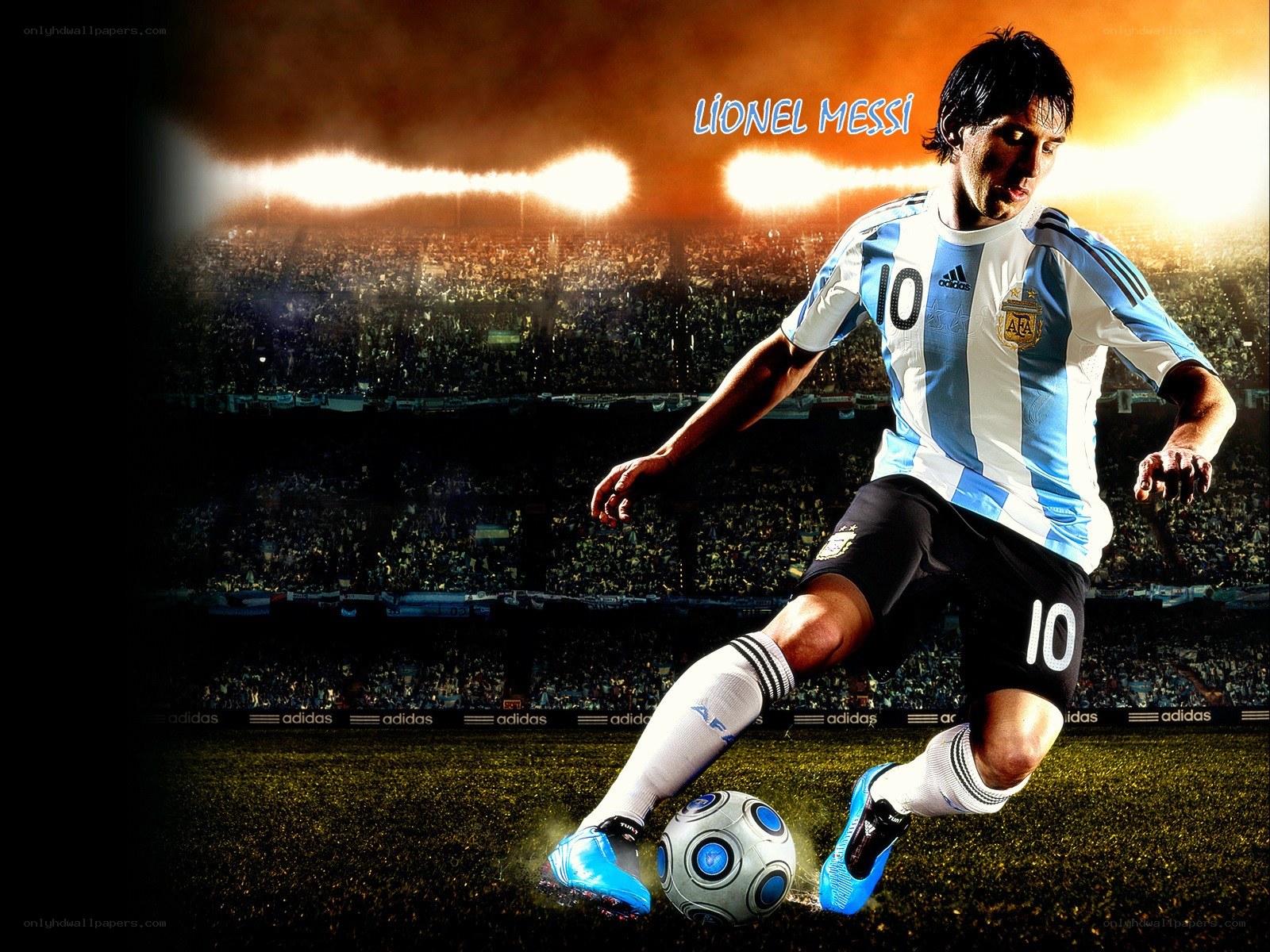 Lionel Messi in action