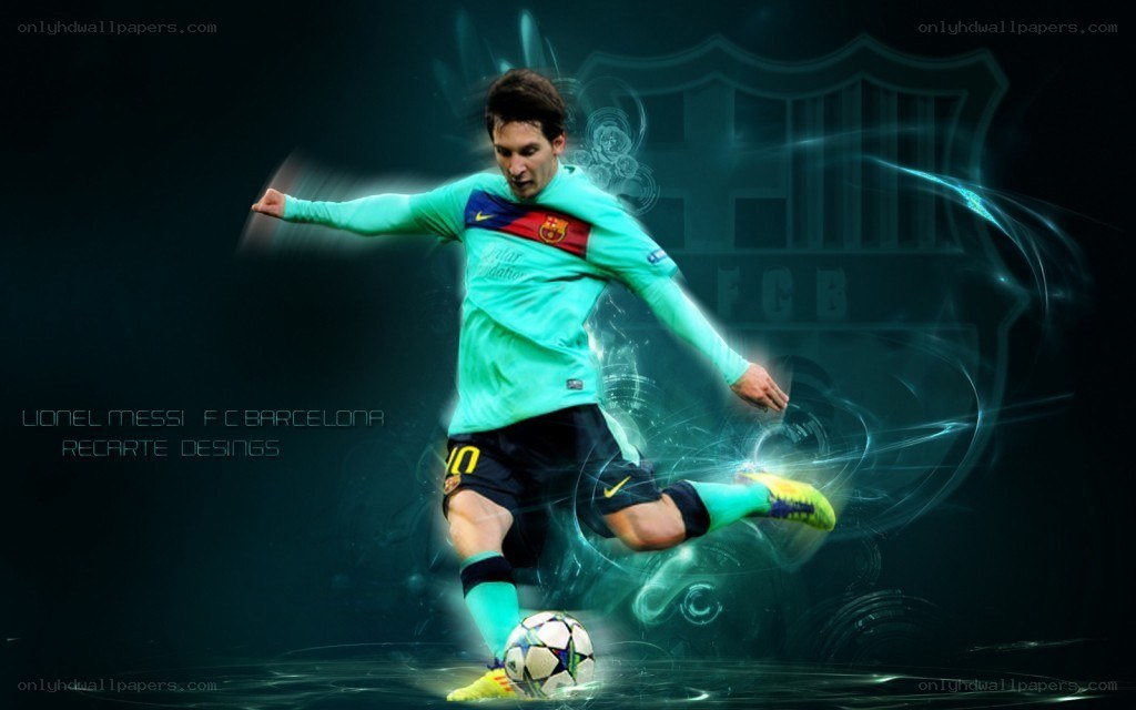Lionel Messi in action