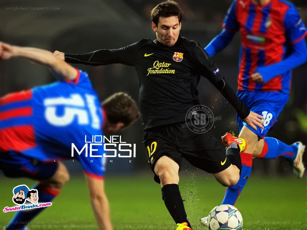Lionel Messi in action