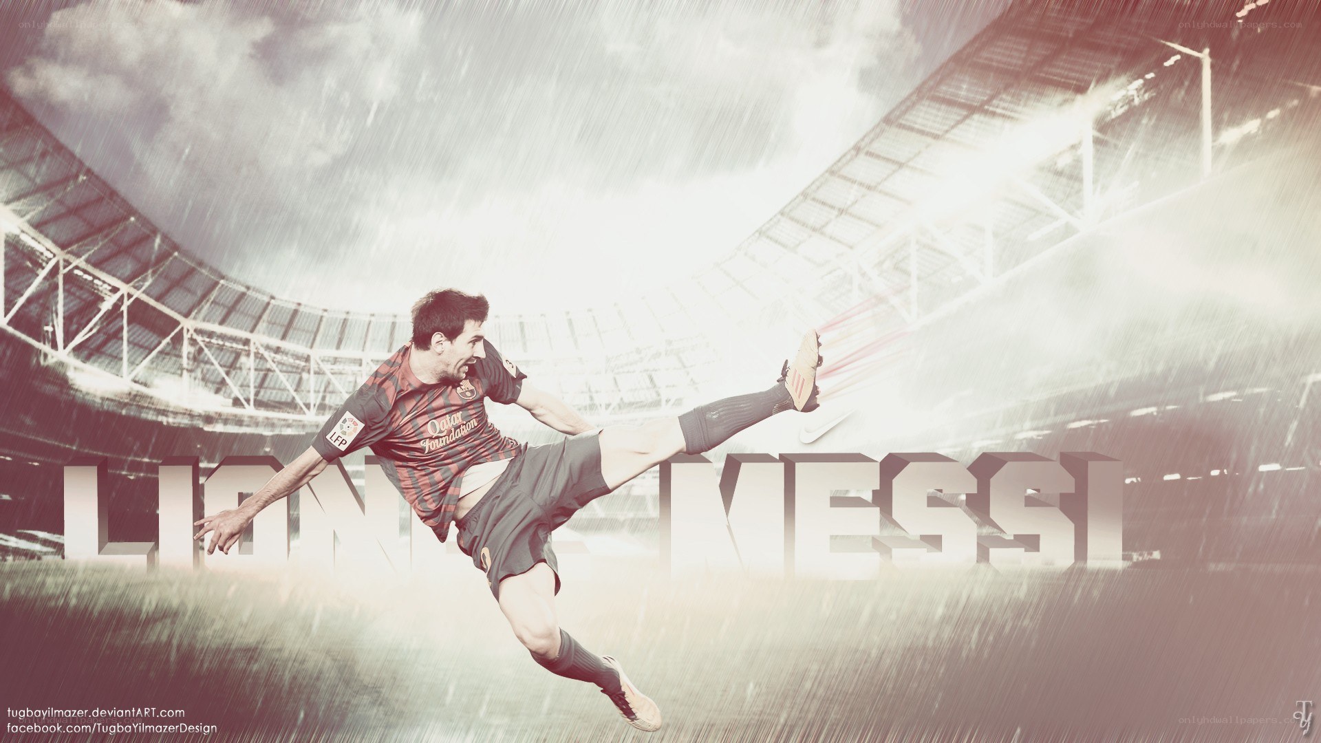 Lionel Messi in action