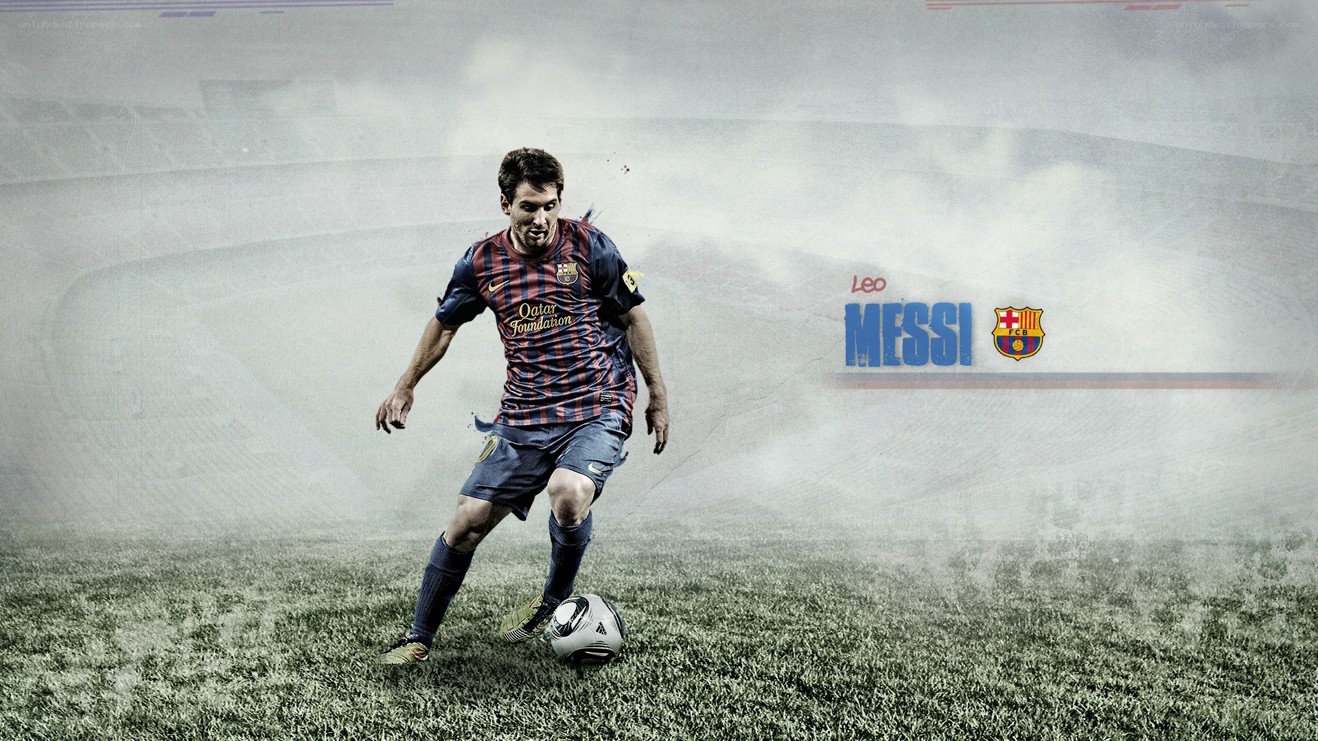 Lionel Messi in action