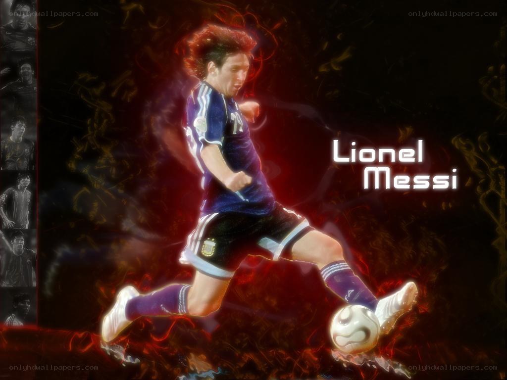 Lionel Messi in action