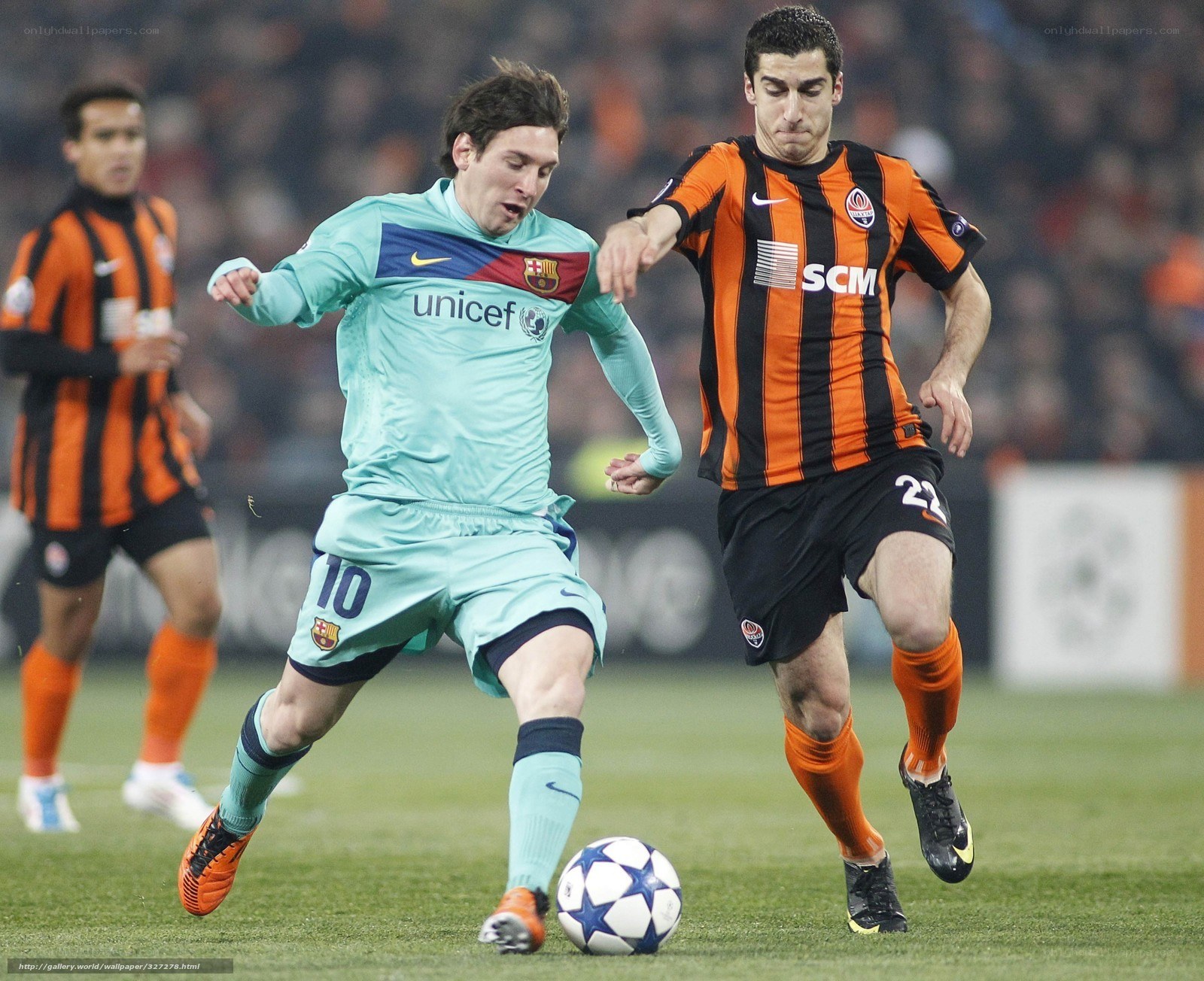Lionel Messi in action