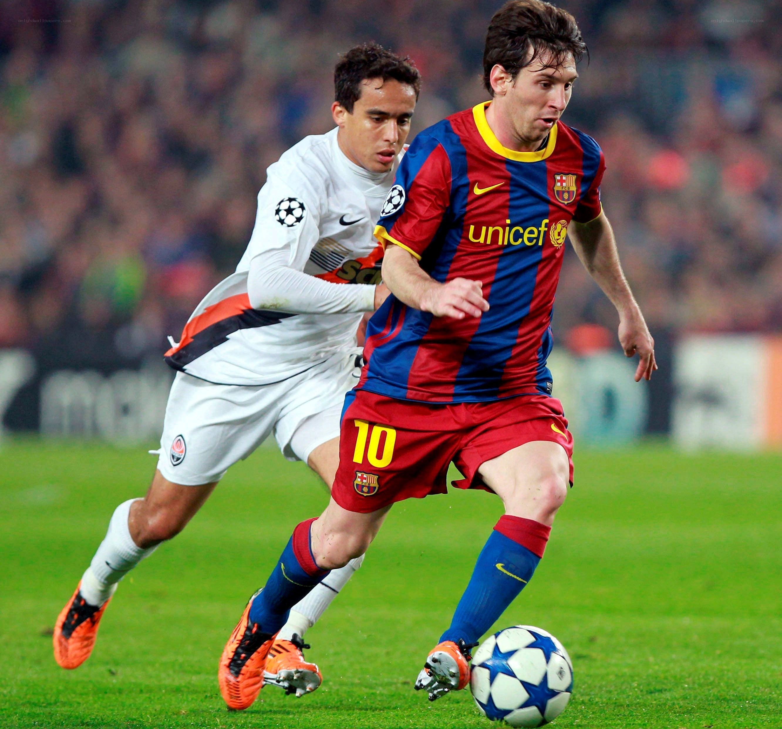 Lionel Messi in action
