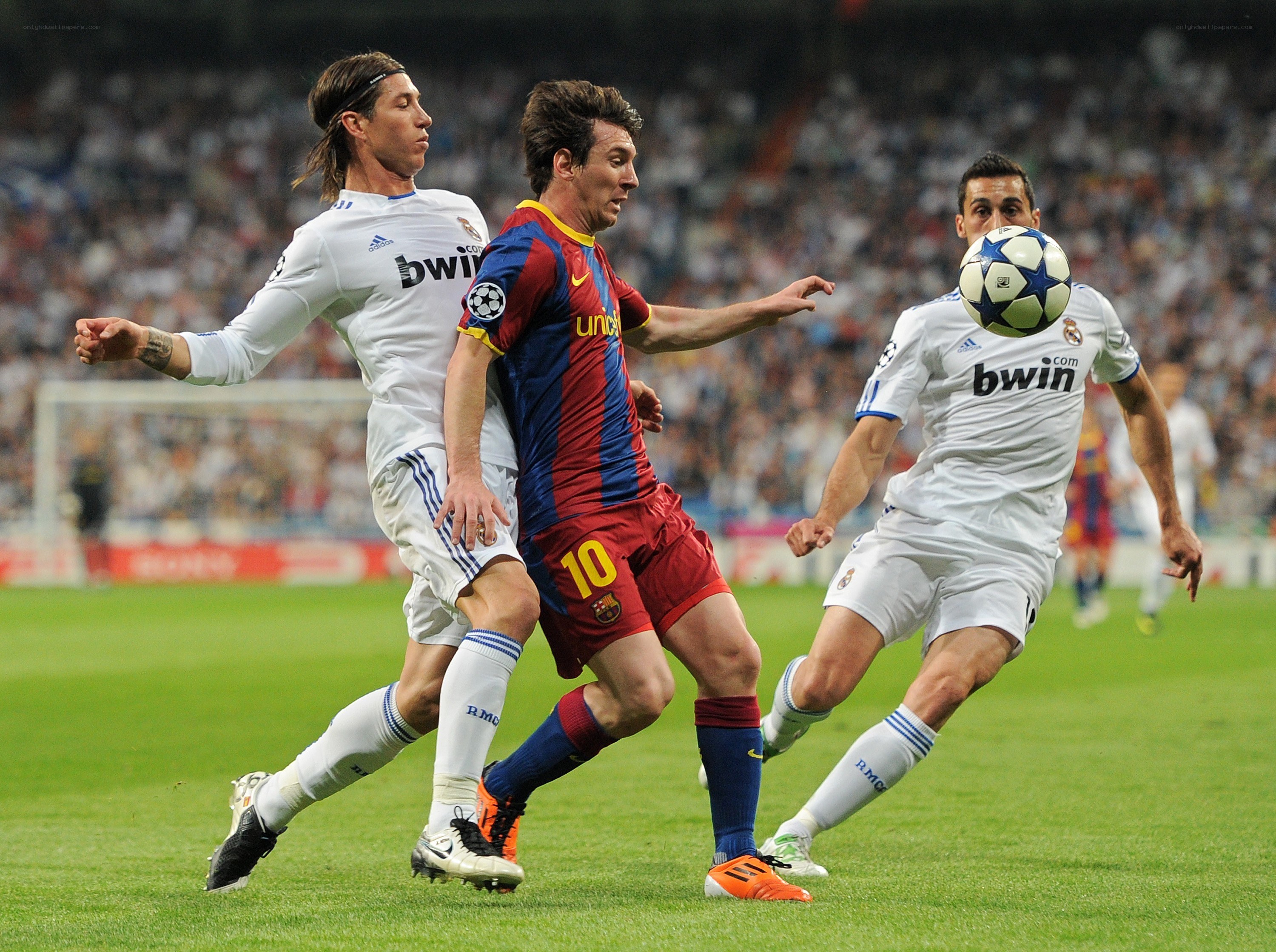 Lionel Messi in action