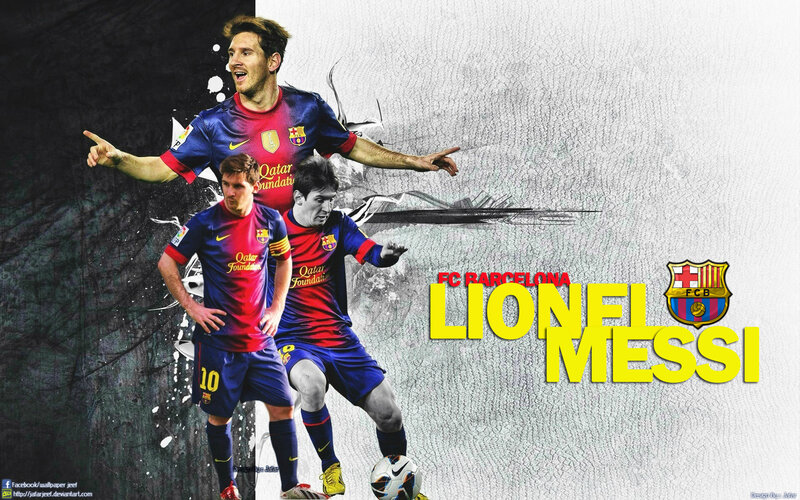Lionel Messi in Action — Blue