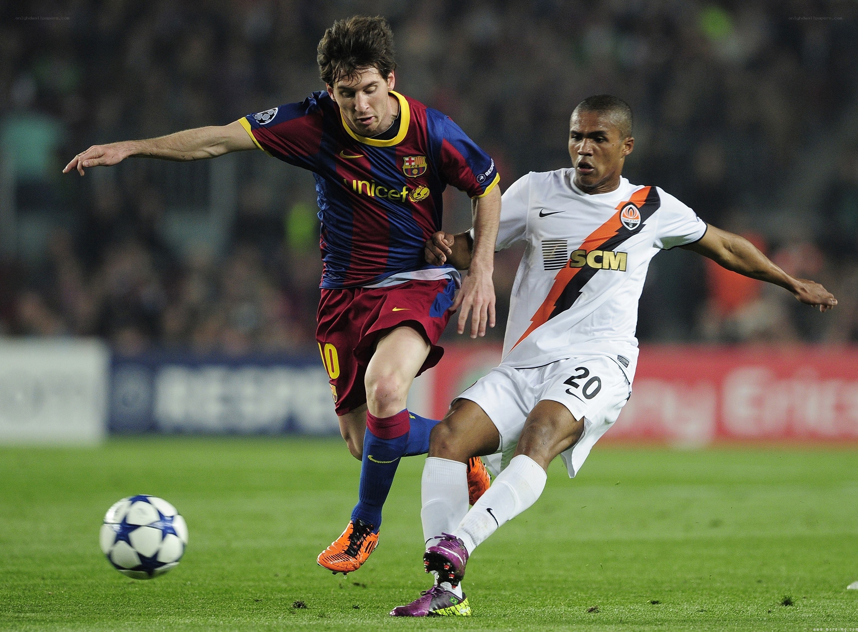 Lionel Messi in action during a match