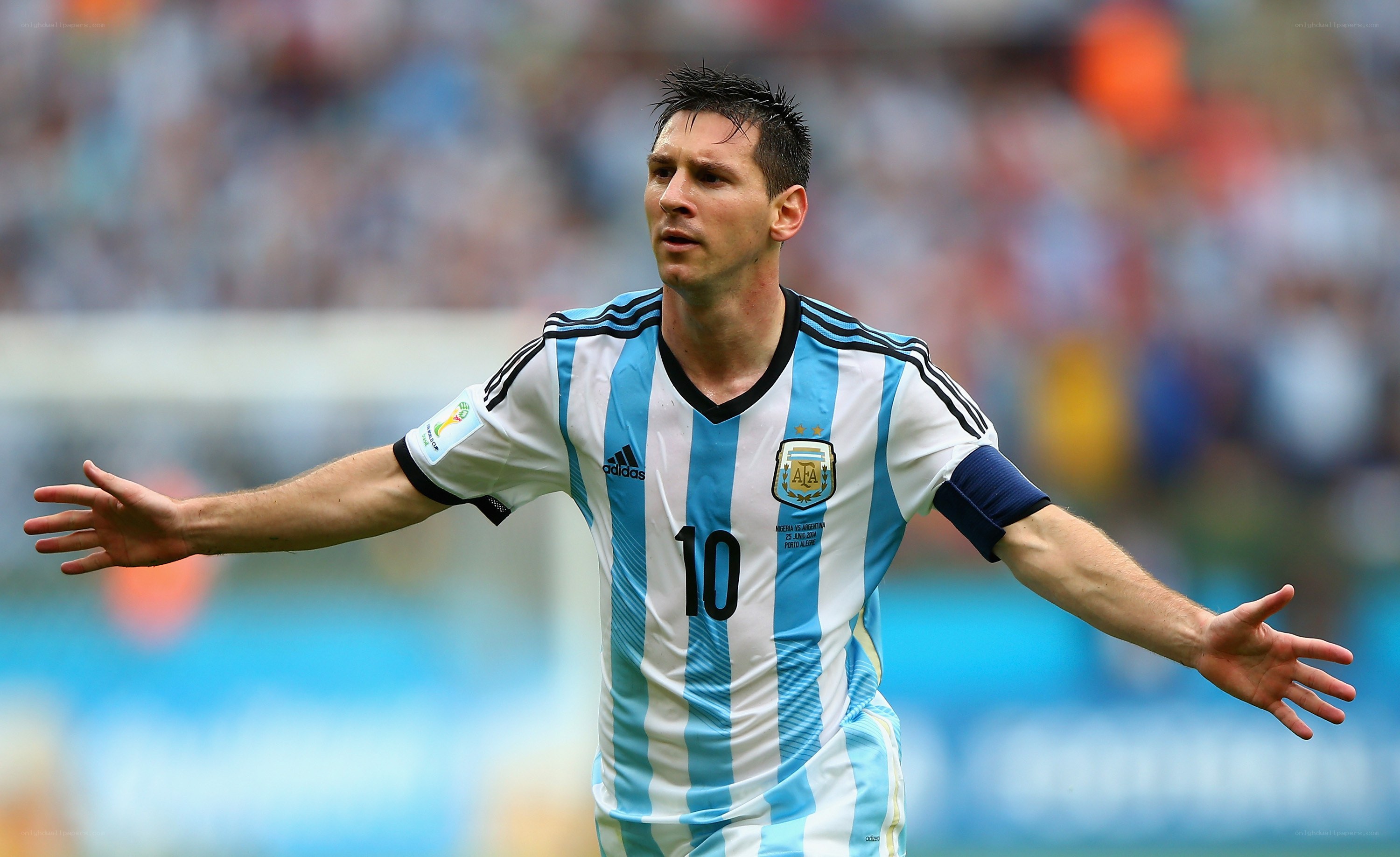 Lionel Messi in Argentina jersey