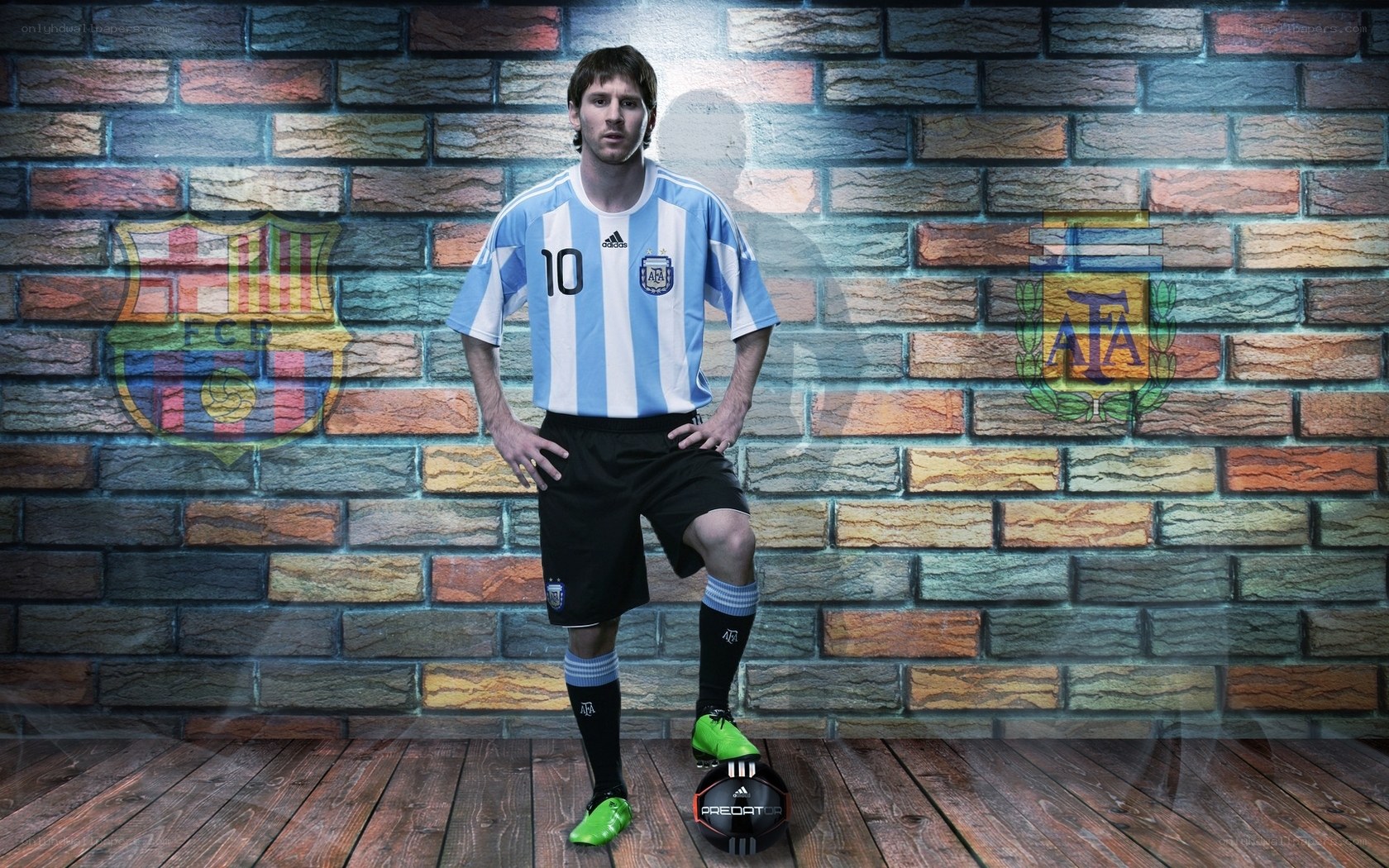 Lionel Messi in Argentina kit