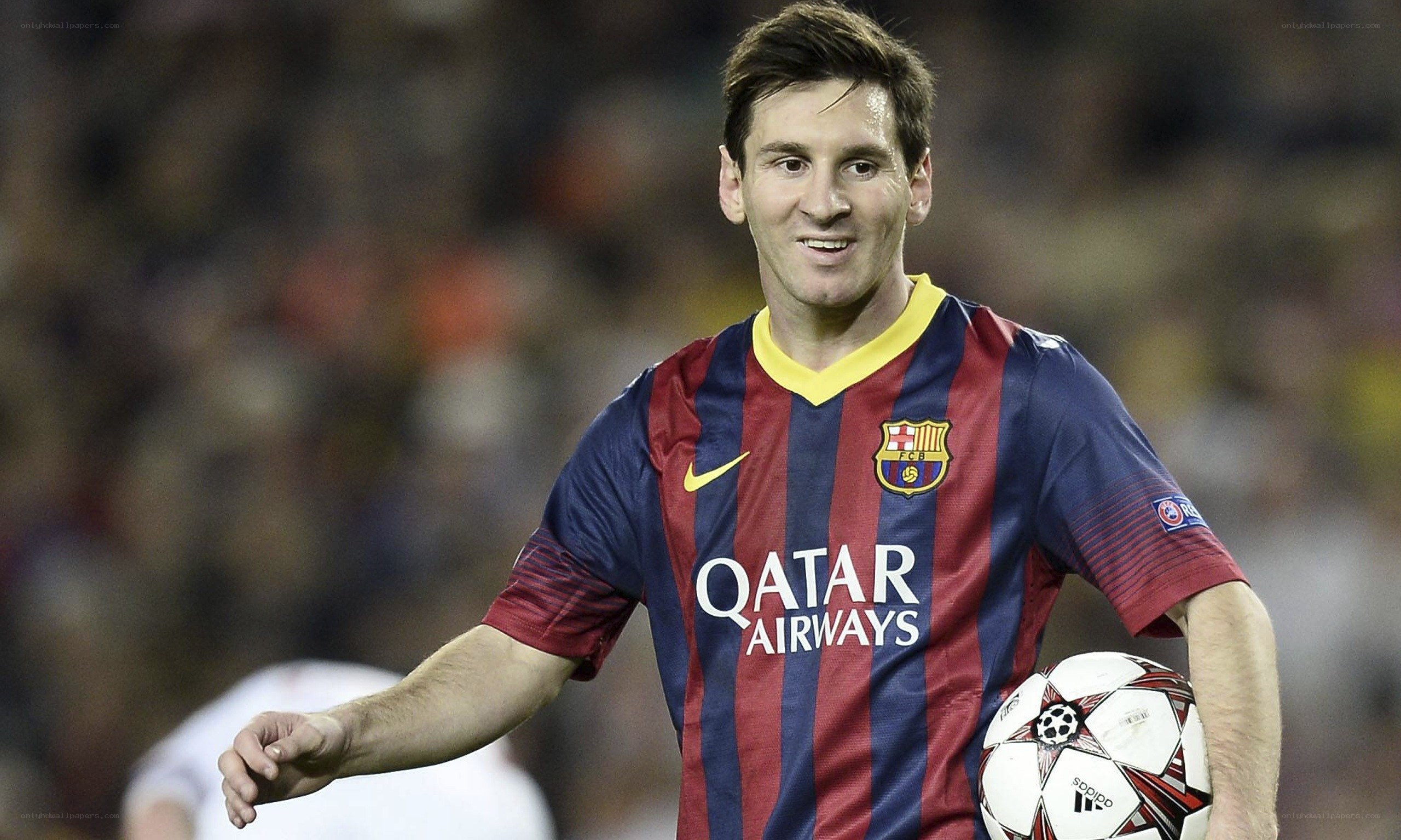 Lionel Messi in FC Barcelona jersey