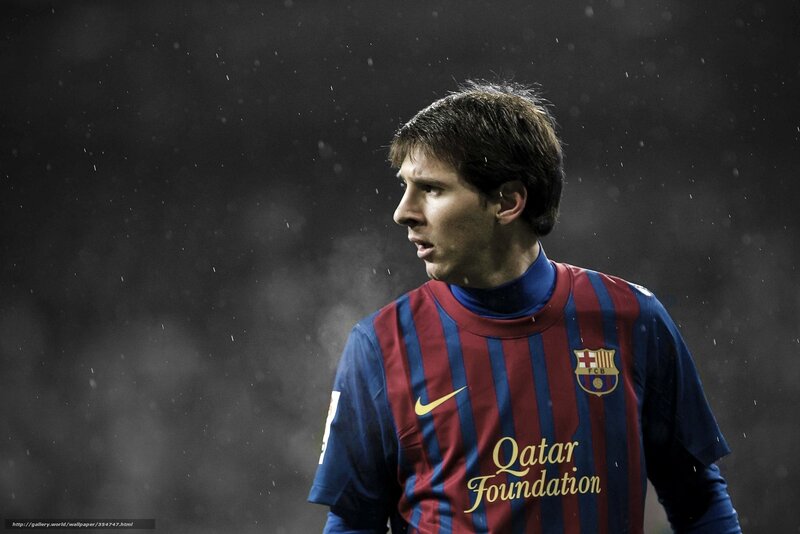 Lionel Messi in FC Barcelona jersey