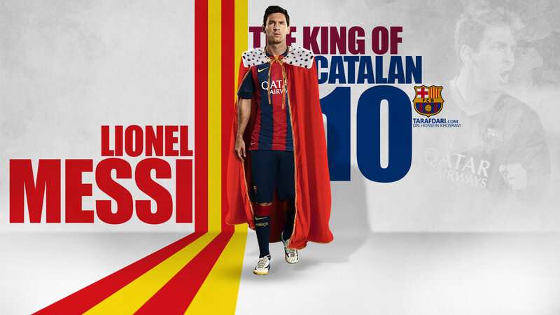 Lionel Messi in Jersey — Red