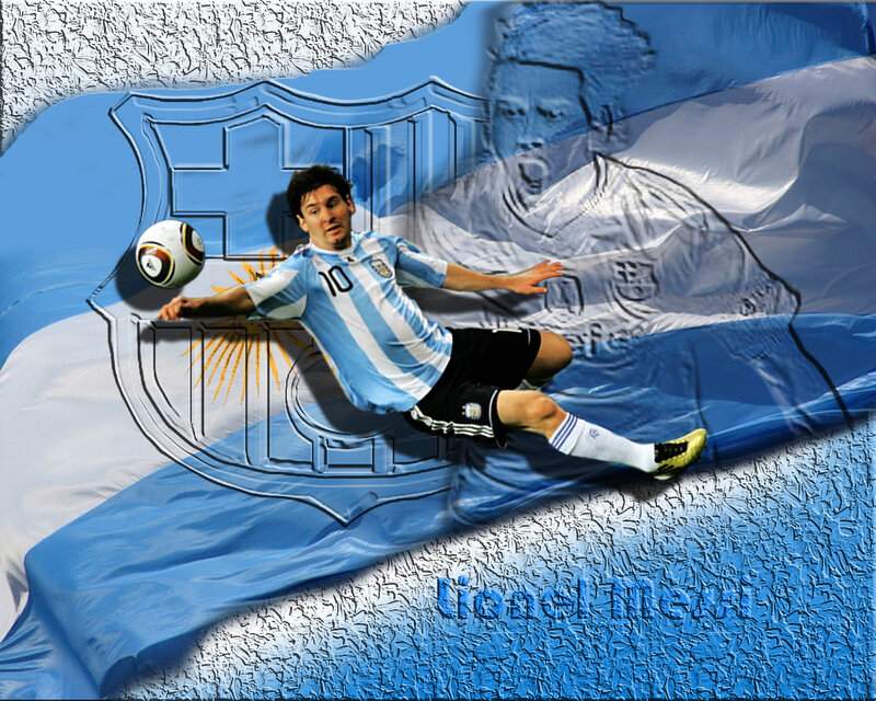 Lionel Messi Kicking Ball