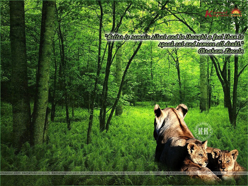 Lioness with Cubs — Green