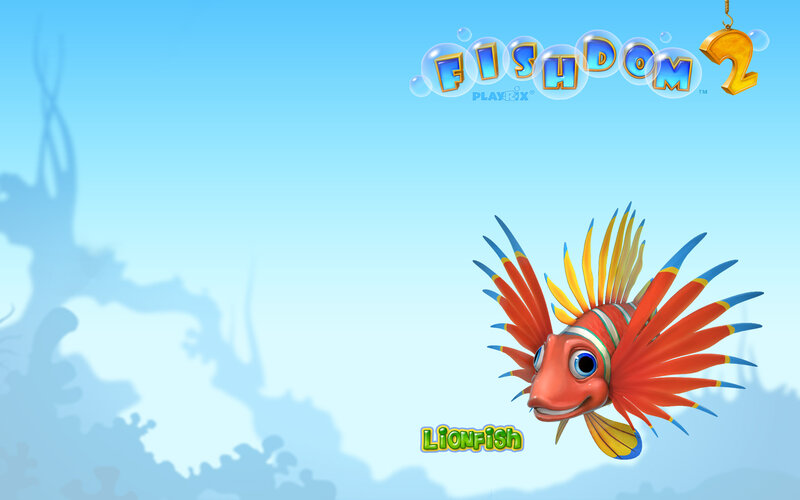 Lionfish in Water — Blue, Playful