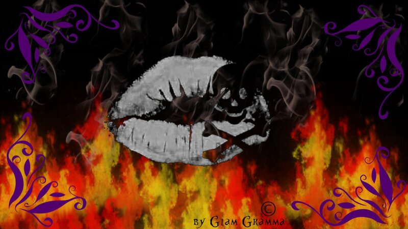Lip Print on Fire