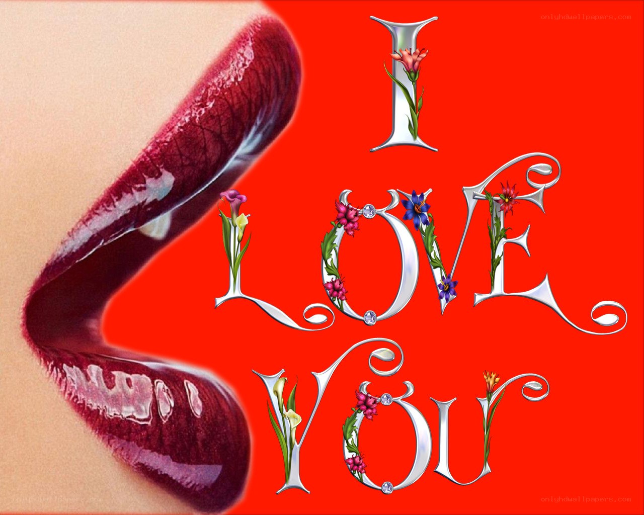 lips and love message