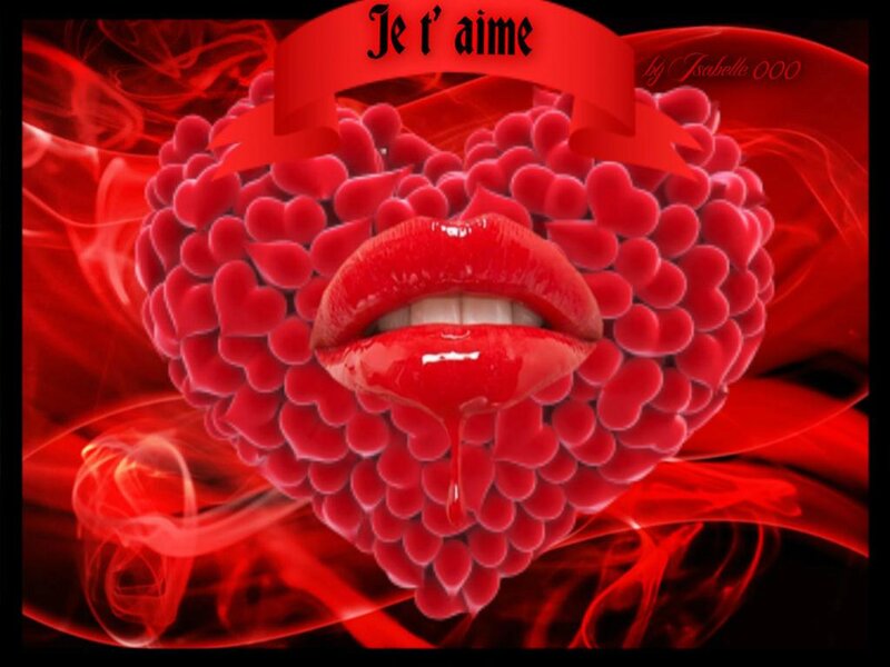Lips in Heart Shape